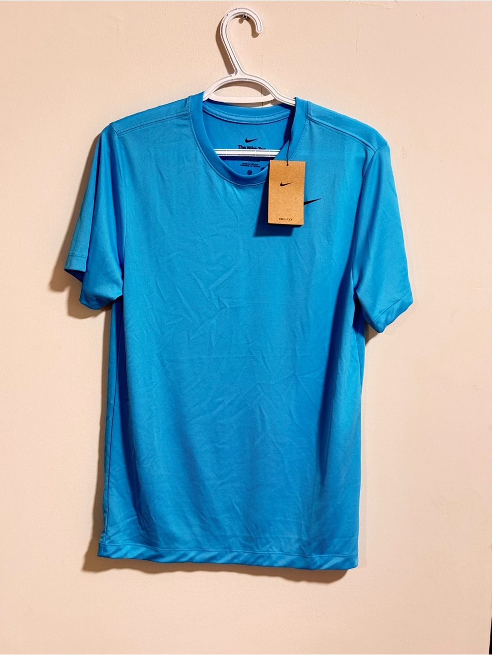 Nike Men's Turquoise Short-Sleeve Performance Tee
